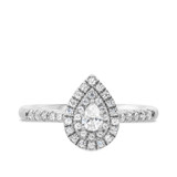 Photo of Savannah 7/8 ct tw. Diamond Pear Solitaire Trio Set 14K White Gold [BT676WE-C000]