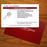 Marlow 1/2 ct tw. Round Cluster Engagement Ring 10K White Gold