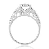 Photo of Marlow 1/2 ct tw. Round Cluster Engagement Ring 14K White Gold [BT809WE-C000]