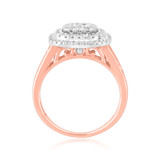 Photo of Kylee 7/8 ct tw. Princess Cluster Engagement Ring 14K Rose Gold [BT812RE-C000]