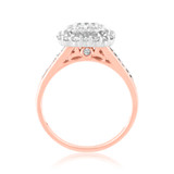 Photo of Splendor 7/8 ct tw. Fancy Cluster Engagement Ring 10K Rose Gold [BT813RE-C000]