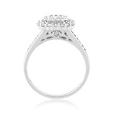 Photo of Splendor 7/8 ct tw. Fancy Cluster Engagement Ring 10K White Gold [BT813WE-C000]
