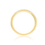 Photo of Veda 7/8 ct tw. Diamond Pear Solitaire Trio Set 14K Yellow Gold [BT679YL]