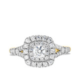 Photo of Kalani 1 3/8 ct tw. Diamond Round Solitaire Trio Set 14K Yellow Gold [BT680YE-R023]