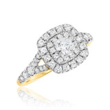 Photo of Kalani 1 3/8 ct tw. Diamond Round Solitaire Trio Set 14K Yellow Gold [BT680YE-R023]