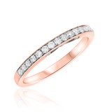 Photo of Ella 1 1/5 ct tw. Diamond Round Solitaire Trio Set 10K Rose Gold [BT685RL]