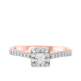 Photo of Eagan 7/8 ct tw. Diamond Princess Solitaire Trio Set 14K Rose Gold [BT688RE-P023]
