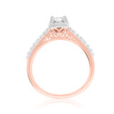 Photo of Eagan 7/8 ct tw. Diamond Princess Solitaire Trio Set 14K Rose Gold [BT688RE-P023]