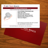 Canyon 1 ct tw. Fancy Cluster Engagement Ring 10K Rose Gold