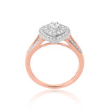 Photo of Camille 3/8 ct tw. Diamond Pear Cluster Engagement Ring 10K Rose Gold [BT850RE-C000]