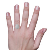 Photo of Camille 3/8 ct tw. Diamond Pear Cluster Engagement Ring 14K Rose Gold [BT850RE-C000] [HT]