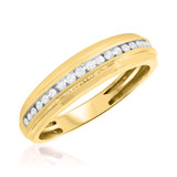 Photo of Chase 1 1/6 ct tw. Diamond Round Solitaire Trio Set 10K Yellow Gold [BT642YM]