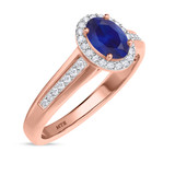 Photo of Chrisoula 7/8 CT. T.W. Sapphire and diamond Engagement Ring 14K Rose Gold [BT869RE-C000]