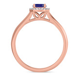 Photo of Chrisoula 7/8 CT. T.W. Sapphire and diamond Engagement Ring 14K Rose Gold [BT869RE-C000]