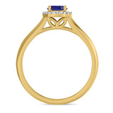 Photo of Chrisoula 7/8 CT. T.W. Sapphire and diamond Engagement Ring 14K Yellow Gold [BT869YE-C000]