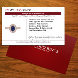 Magnol 3/4 Carat T.W. Sapphire and diamond Engagement Ring 14K Rose Gold