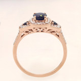 Photo of Diantha 1 CT. T.W. Sapphire and diamond Engagement Ring 10K Rose Gold [BT873RE-C000]