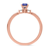 Photo of Hana 1/2 Carat T.W. Sapphire and diamond Engagement Ring 14K Rose Gold [BT880RE-C000]
