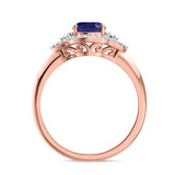 Photo of Holly 1 2/3 CT. T.W. Sapphire and diamond Engagement Ring 14K Rose Gold [BT892RE-C000]