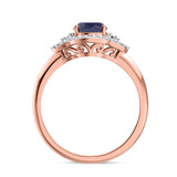 Photo of Holly 1 2/3 CT. T.W. Sapphire and diamond Engagement Ring 14K Rose Gold [BT892RE-C000]