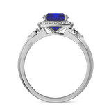 Photo of Erica 1 3/4 CT. T.W. Sapphire and diamond Engagement Ring 10K White Gold [BT893WE-C000]