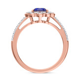 Photo of Kana 1 7/8 Carat T.W. Sapphire and diamond Engagement Ring 14K Rose Gold [BT895RE-C000]