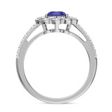 Photo of Kana 1 7/8 CT. T.W. Sapphire and diamond Engagement Ring 14K White Gold [BT895WE-C000]