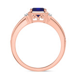 Photo of Bryony 1 1/3 CT. T.W. Sapphire and diamond Engagement Ring 14K Rose Gold [BT897RE-C000]