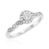 Photo of Jocelyn 1/2 ct tw. Diamond Round Solitaire Engagement Ring 10K White Gold [BT909WE-R023]