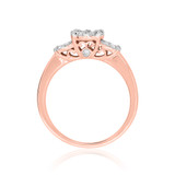 Photo of Florance 7/8 ct tw. Diamond Fancy Cluster Engagement Ring 14K Rose Gold [BT910RE-C000]