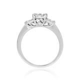 Photo of Florance 7/8 ct tw. Diamond Fancy Cluster Engagement Ring 10K White Gold [BT910WE-C000]