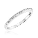 Photo of Marlow 2/3 CT. T.W. Round Cluster Bridal Set 10K White Gold [BT809WL]