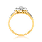 Photo of Paramount 5/8 CT. T.W. Round Cluster Bridal Set 14K Yellow Gold [BT811YE-C000]