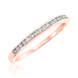 Photo of Kylee 1 CT. T.W. Princess Cluster Bridal Set 14K Rose Gold [BT812RL]