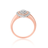 Photo of Nicolette 1/2 CT. T.W. Pear Cluster Bridal Set 10K Rose Gold [BT846RE-C000]
