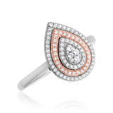 Photo of Nicolette 1/2 Carat T.W. Pear Cluster Bridal Set 14K White Gold [BT846WE-C000]