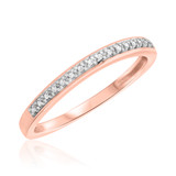 Photo of Camille 1/2 CT. T.W. Diamond Pear Cluster Bridal Set 14K Rose Gold [BT850RL]