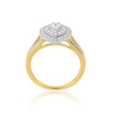 Photo of Camille 1/2 Carat T.W. Diamond Pear Cluster Bridal Set 14K Yellow Gold [BT850YE-C000]