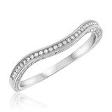 Photo of Alejo 3/4 CT. T.W. Cushion Cluster Bridal Set 14K White Gold [BT856WL]