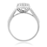 Photo of Classic Carole 7/8 ct tw. Princess Cluster Trio Set 10K White Gold [BT803WE-C000]