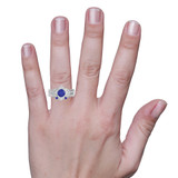 Photo of Clema 1 3/8 CT. T.W. Round Solitaire Bridal Set 14K White Gold [BR868W-C000] [HT]