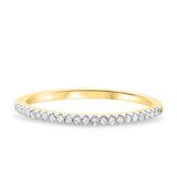 Photo of Amina 1 1/3 ct tw. Princess Cluster Trio Set 10K Yellow Gold [BT806YL]