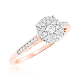 Photo of Glamour 3/4 ct tw. Round Cluster Trio Set 14K Rose Gold [BT810RE-C000]