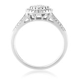 Photo of Paramount 7/8 ct tw. Round Cluster Trio Set 14K White Gold [BT811WE-C000]
