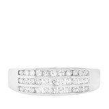 Photo of Kylee 1 2/3 ct tw. Princess Cluster Trio Set 14K White Gold [BT500WM]