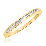 Photo of Kylee 1 2/3 ct tw. Princess Cluster Trio Set 10K Yellow Gold [BT812YL]