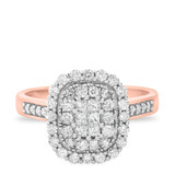 Photo of Splendor 1 1/4 ct tw. Fancy Cluster Trio Set 10K Rose Gold [BT813RE-C000]