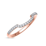 Photo of Evanthe 1 7/8 CT. T.W. Sapphire and Diamond Matching Bridal Ring Set 14K Rose Gold [BT891RL]