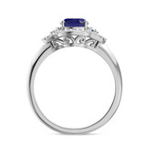 Photo of Holly 1 3/4 Carat T.W. Sapphire and Diamond Matching Bridal Ring Set 10K White Gold [BT892WE-C000]