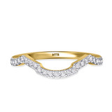 Photo of Lone 2 1/5 Carat T.W. Sapphire and Diamond Matching Bridal Ring Set 14K Yellow Gold [BT894YL]